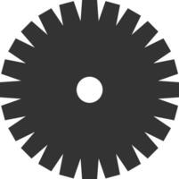 Gear setting symbol icon vector image. Illustration of the industrial wheel mechine mechanism design image