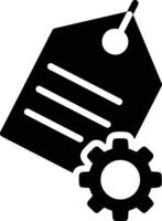 Gear setting symbol icon vector image. Illustration of the industrial wheel mechine mechanism design image