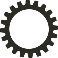 Gear setting symbol icon vector image. Illustration of the industrial wheel mechine mechanism design image