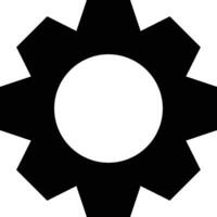 Gear setting symbol icon vector image. Illustration of the industrial wheel mechine mechanism design image