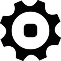 Gear setting symbol icon vector image. Illustration of the industrial wheel mechine mechanism design image