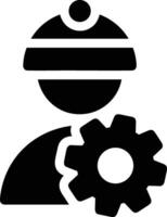 Gear setting symbol icon vector image. Illustration of the industrial wheel mechine mechanism design image