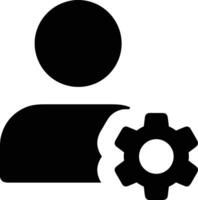 Gear setting symbol icon vector image. Illustration of the industrial wheel mechine mechanism design image