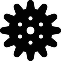 Gear setting symbol icon vector image. Illustration of the industrial wheel mechine mechanism design image