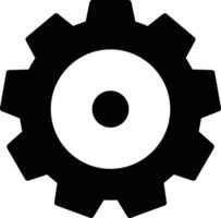 Gear setting symbol icon vector image. Illustration of the industrial wheel mechine mechanism design image