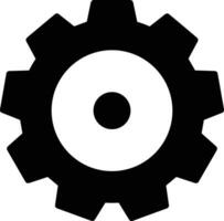 Gear setting symbol icon vector image. Illustration of the industrial wheel mechine mechanism design image