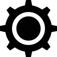 Gear setting symbol icon vector image. Illustration of the industrial wheel mechine mechanism design image