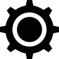 Gear setting symbol icon vector image. Illustration of the industrial wheel mechine mechanism design image