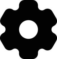 Gear setting symbol icon vector image. Illustration of the industrial wheel mechine mechanism design image