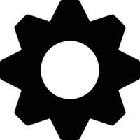 Gear setting symbol icon vector image. Illustration of the industrial wheel mechine mechanism design image