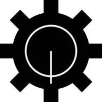 Gear setting symbol icon vector image. Illustration of the industrial wheel mechine mechanism design image