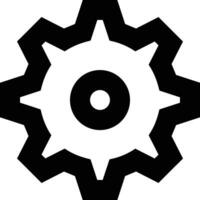 Gear setting symbol icon vector image. Illustration of the industrial wheel mechine mechanism design image