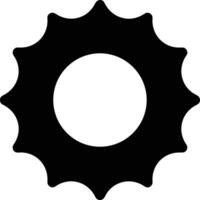 Gear setting symbol icon vector image. Illustration of the industrial wheel mechine mechanism design image
