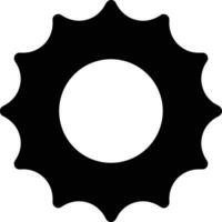 Gear setting symbol icon vector image. Illustration of the industrial wheel mechine mechanism design image