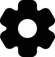 Gear setting symbol icon vector image. Illustration of the industrial wheel mechine mechanism design image