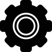 Gear setting symbol icon vector image. Illustration of the industrial wheel mechine mechanism design image