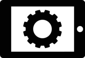 Gear setting symbol icon vector image. Illustration of the industrial wheel mechine mechanism design image