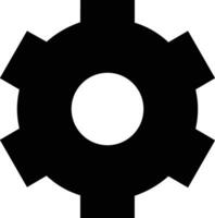 Gear setting symbol icon vector image. Illustration of the industrial wheel mechine mechanism design image