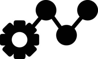 Gear setting symbol icon vector image. Illustration of the industrial wheel mechine mechanism design image