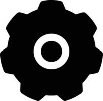 Gear setting symbol icon vector image. Illustration of the industrial wheel mechine mechanism design image