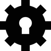 Gear setting symbol icon vector image. Illustration of the industrial wheel mechine mechanism design image