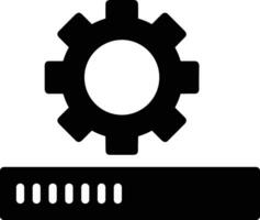 Gear setting symbol icon vector image. Illustration of the industrial wheel mechine mechanism design image