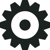 Gear setting symbol icon vector image. Illustration of the industrial wheel mechine mechanism design image