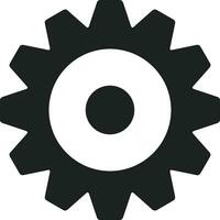 Gear setting symbol icon vector image. Illustration of the industrial wheel mechine mechanism design image