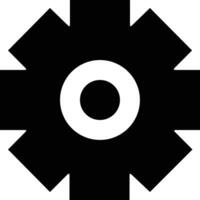 Gear setting symbol icon vector image. Illustration of the industrial wheel mechine mechanism design image