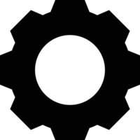 Gear setting symbol icon vector image. Illustration of the industrial wheel mechine mechanism design image