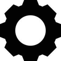 Gear setting symbol icon vector image. Illustration of the industrial wheel mechine mechanism design image