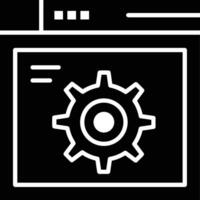 Gear setting symbol icon vector image. Illustration of the industrial wheel mechine mechanism design image