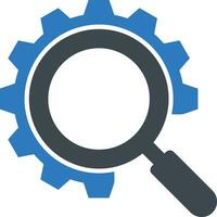 Gear setting symbol icon vector image. Illustration of the industrial wheel mechine mechanism design image