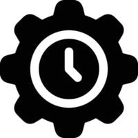 Gear setting symbol icon vector image. Illustration of the industrial wheel mechine mechanism design image