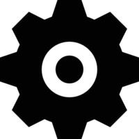 Gear setting symbol icon vector image. Illustration of the industrial wheel mechine mechanism design image