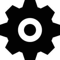 Gear setting symbol icon vector image. Illustration of the industrial wheel mechine mechanism design image