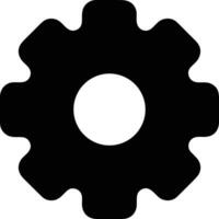 Gear setting symbol icon vector image. Illustration of the industrial wheel mechine mechanism design image