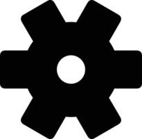 Gear setting symbol icon vector image. Illustration of the industrial wheel mechine mechanism design image