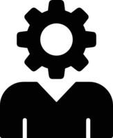 Gear setting symbol icon vector image. Illustration of the industrial wheel mechine mechanism design image