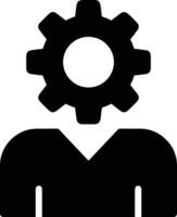 Gear setting symbol icon vector image. Illustration of the industrial wheel mechine mechanism design image