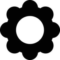 Gear setting symbol icon vector image. Illustration of the industrial wheel mechine mechanism design image