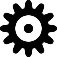 Gear setting symbol icon vector image. Illustration of the industrial wheel mechine mechanism design image