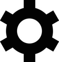 Gear setting symbol icon vector image. Illustration of the industrial wheel mechine mechanism design image