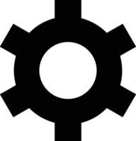 Gear setting symbol icon vector image. Illustration of the industrial wheel mechine mechanism design image