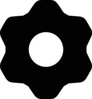 Gear setting symbol icon vector image. Illustration of the industrial wheel mechine mechanism design image