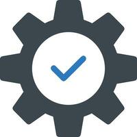 Gear setting symbol icon vector image. Illustration of the industrial wheel mechine mechanism design image