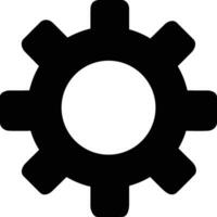 Gear setting symbol icon vector image. Illustration of the industrial wheel mechine mechanism design image