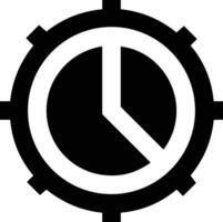 Gear setting symbol icon vector image. Illustration of the industrial wheel mechine mechanism design image