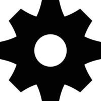 Gear setting symbol icon vector image. Illustration of the industrial wheel mechine mechanism design image