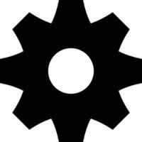 Gear setting symbol icon vector image. Illustration of the industrial wheel mechine mechanism design image